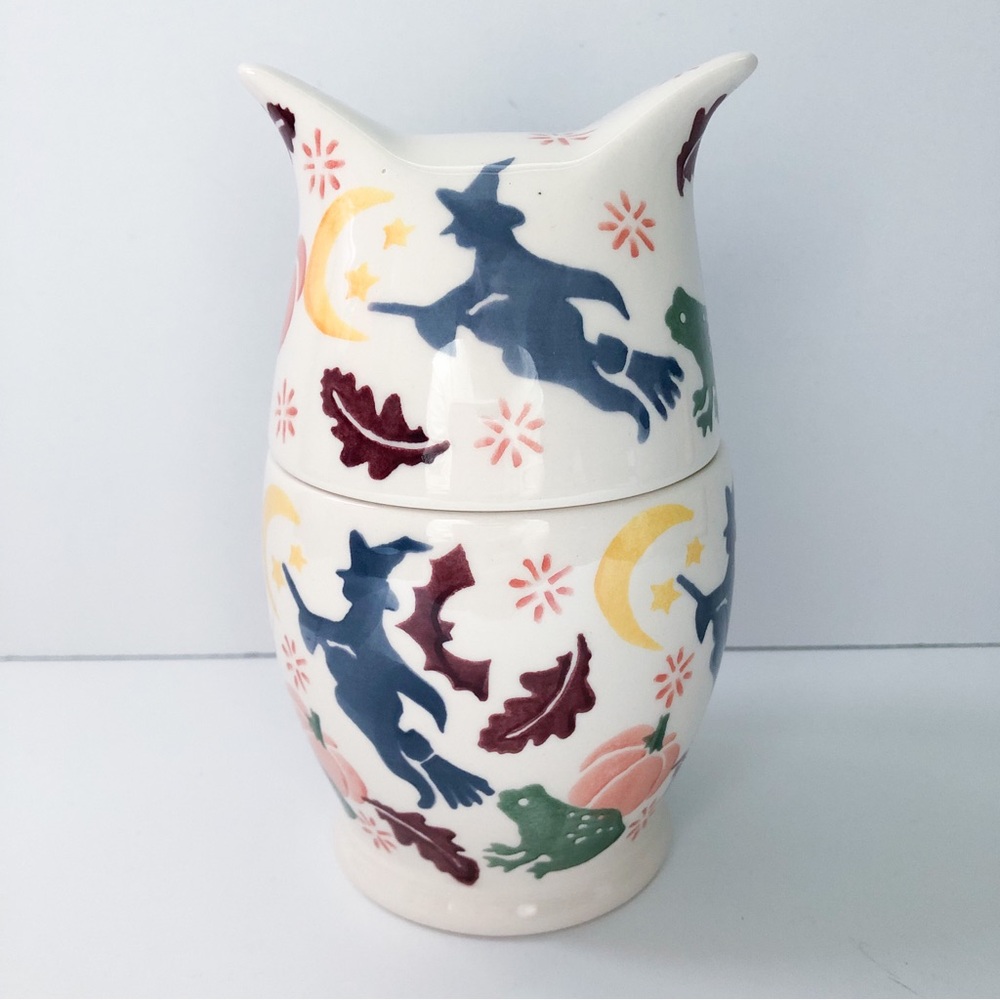 NWT Emma Bridgewater Witch’s Brew small jar owl Halloween - Picture 3 of 14